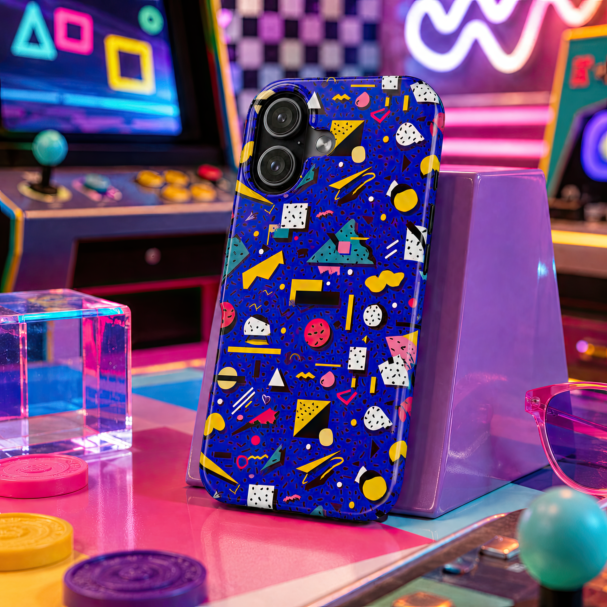 Blue Screen Confetti | Tough Phone Case