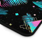 Flamingo on the Clock | Desk Mat