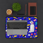 Blue Screen Confetti | Desk Mat