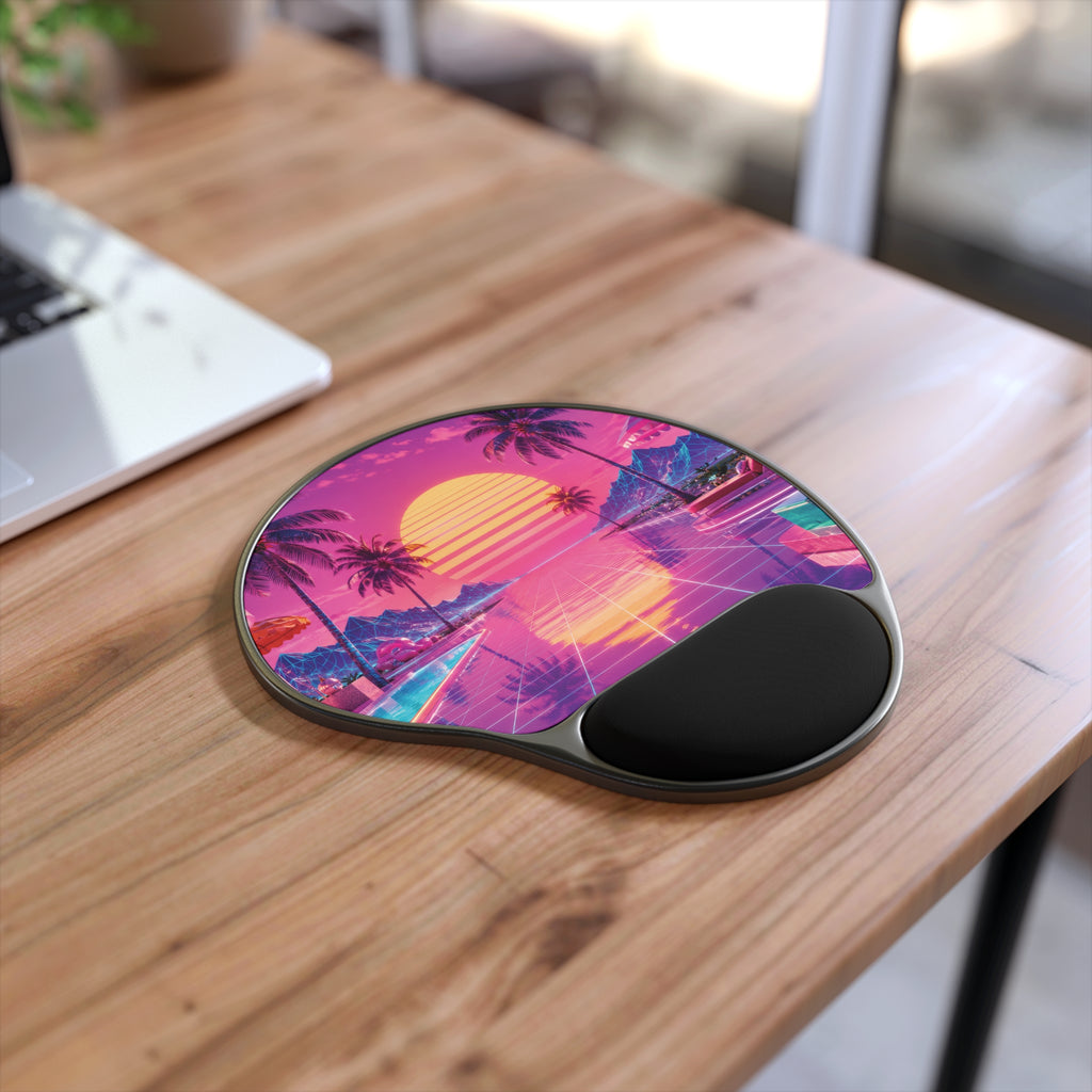 Synthetic Sunset | Mouse Pad with Wrist Support