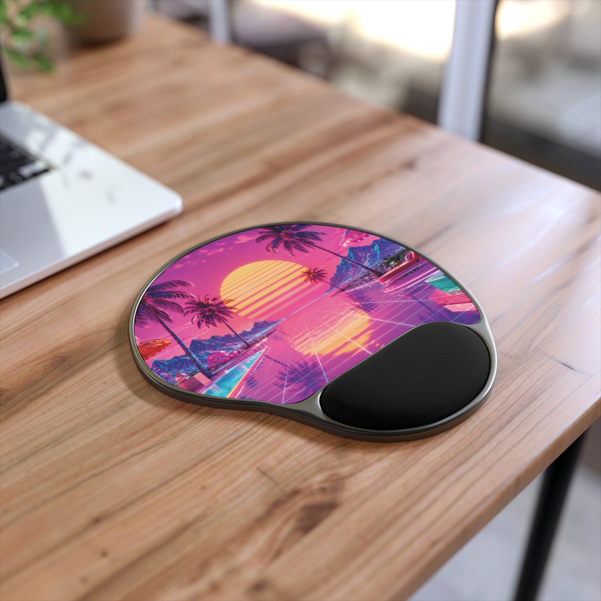 Synthetic Sunset | Mouse Pad with Wrist Support