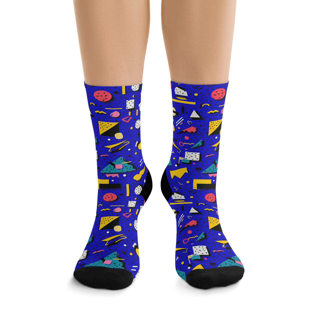 Blue Screen Confetti | Crew Socks