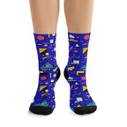 Blue Screen Confetti | Crew Socks