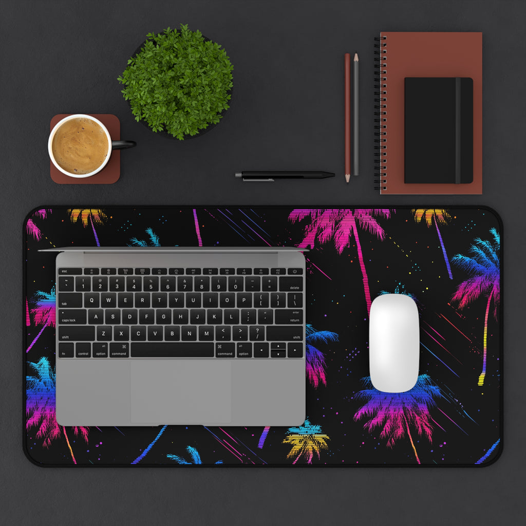 Neon Palmwave | Desk Mat