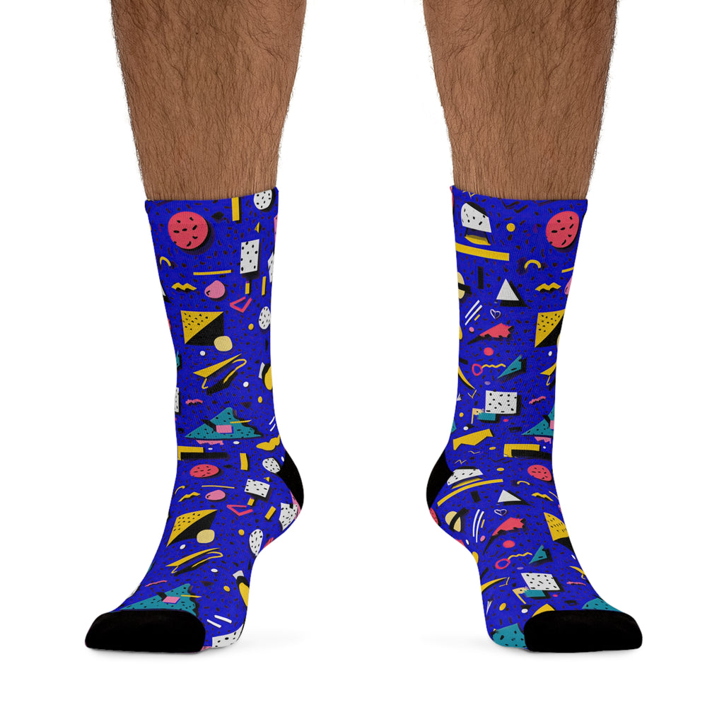 Blue Screen Confetti | Crew Socks