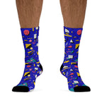 Blue Screen Confetti | Crew Socks