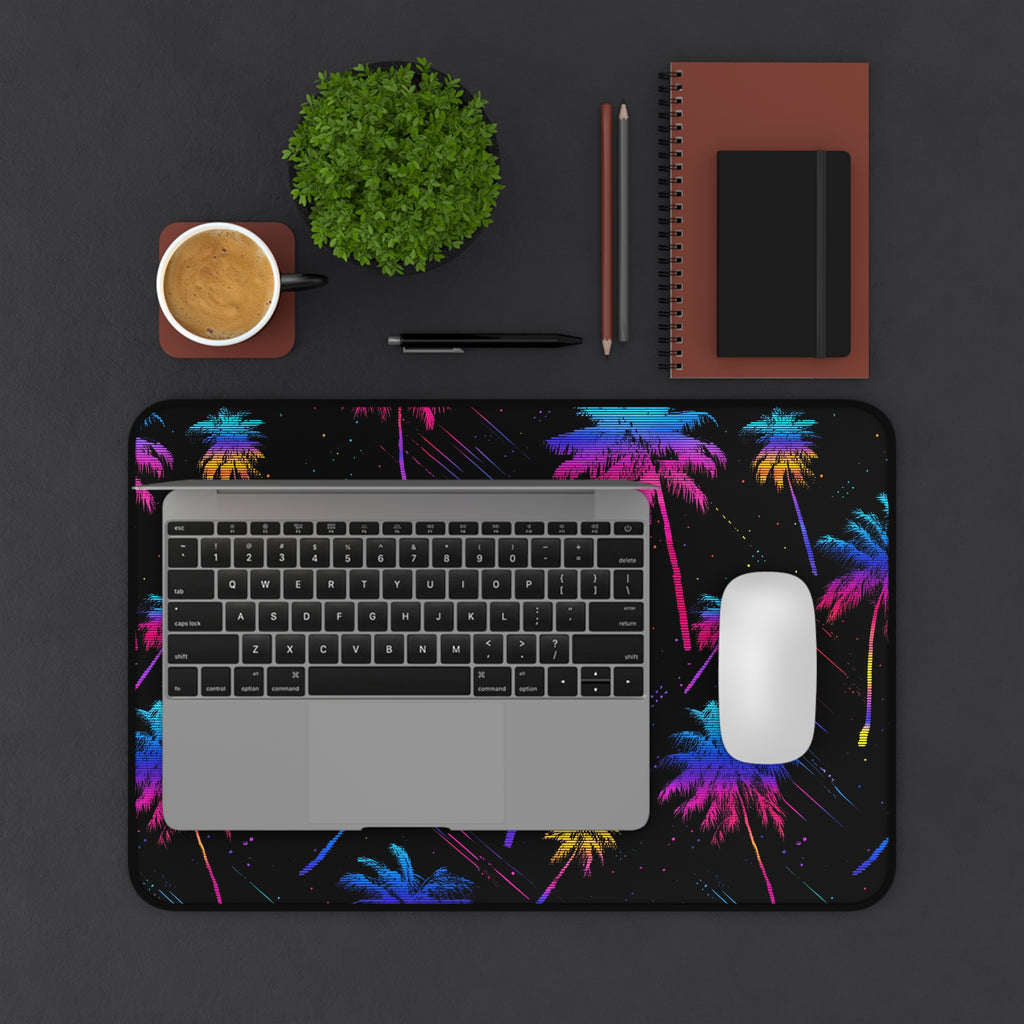 Neon Palmwave | Desk Mat