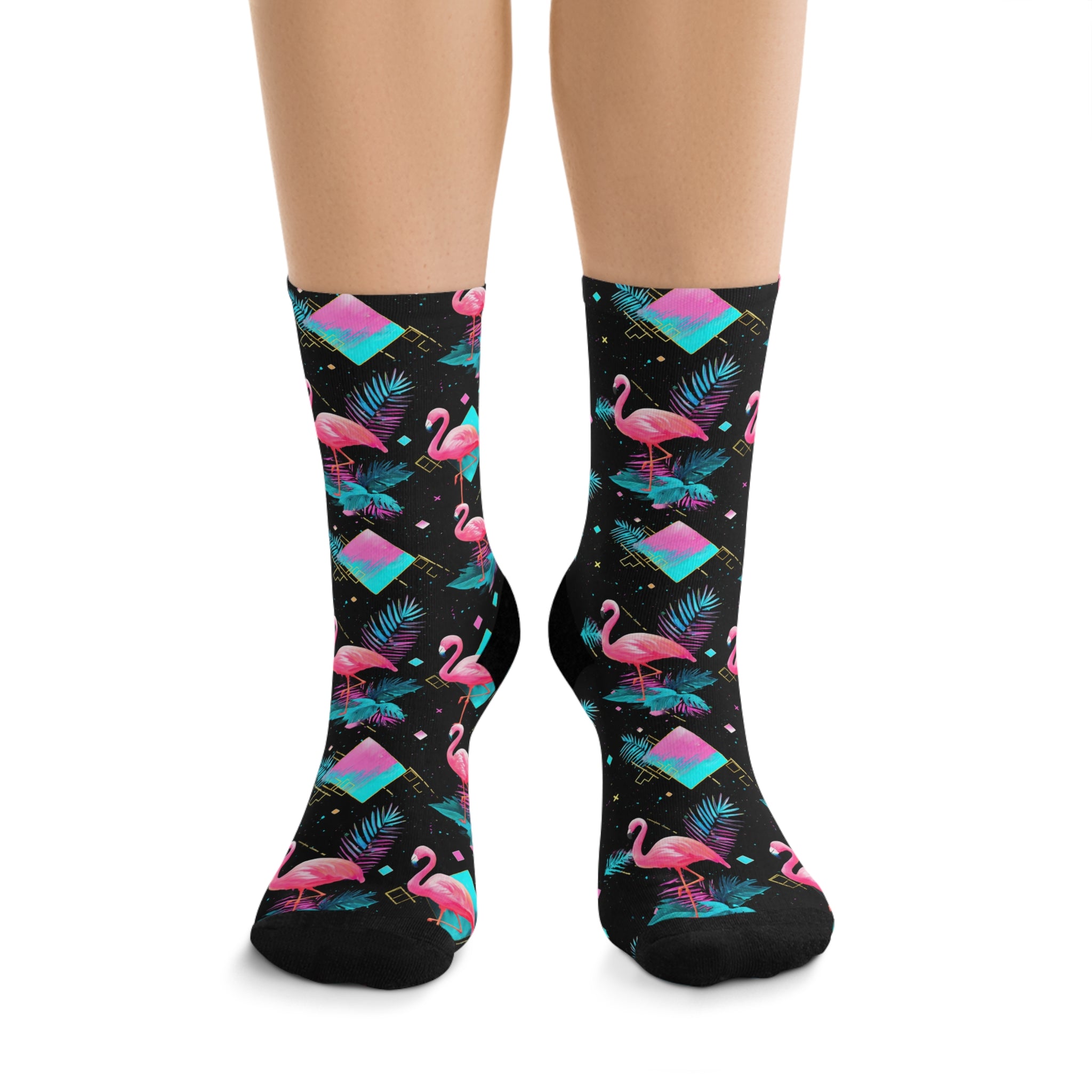 Flamingo Business Casual  | Crew Socks
