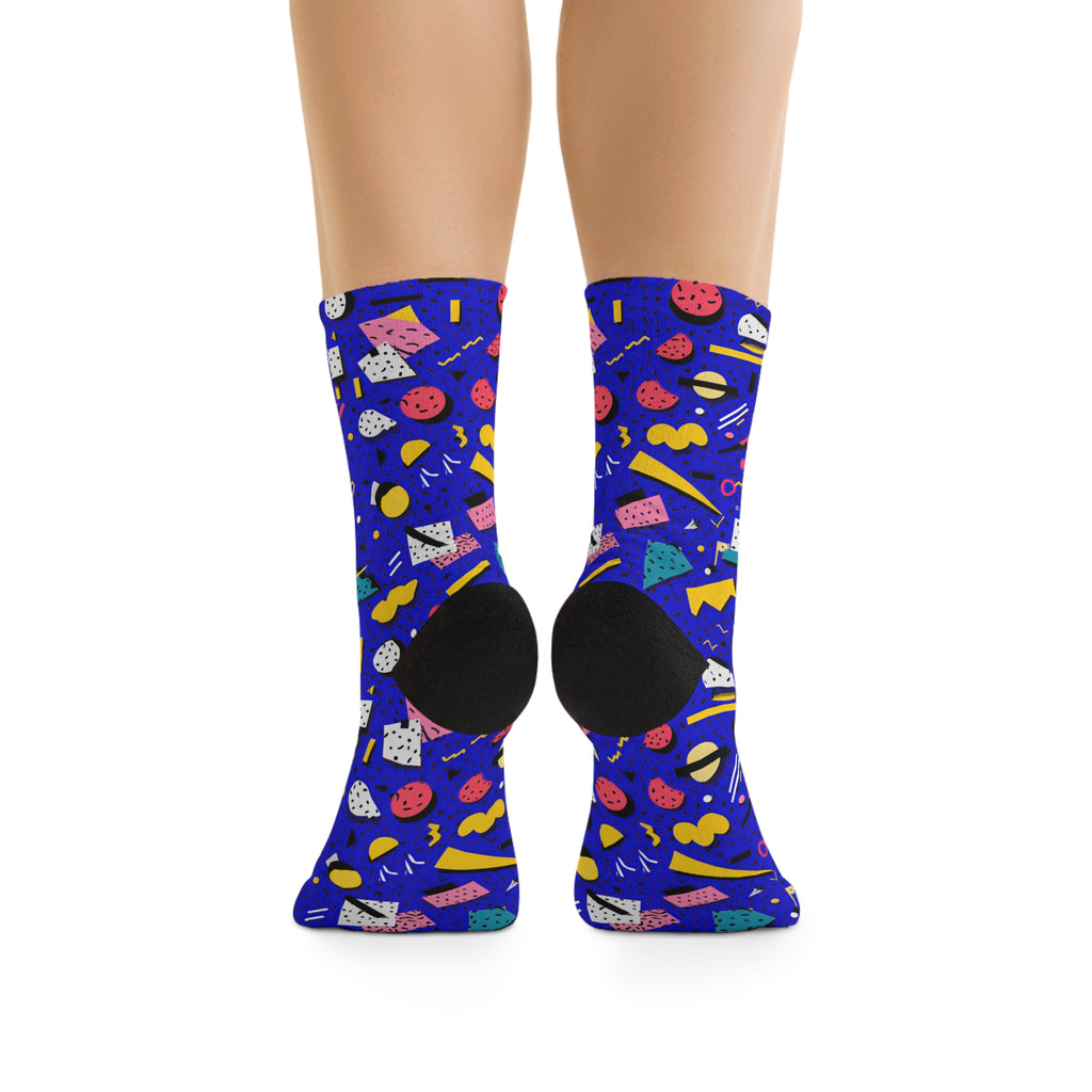 Blue Screen Confetti | Crew Socks