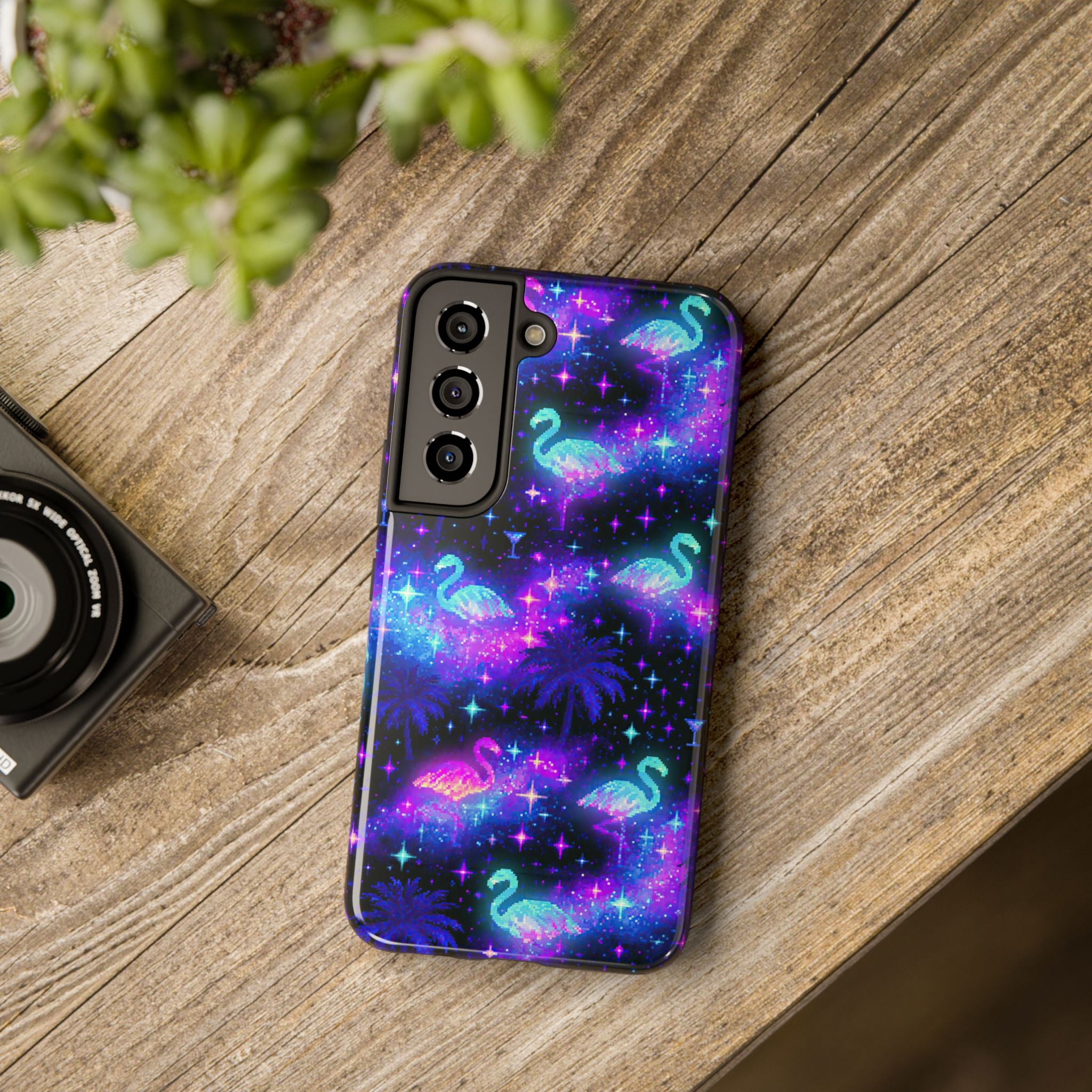 Celestial Flamingos | Tough Phone Case