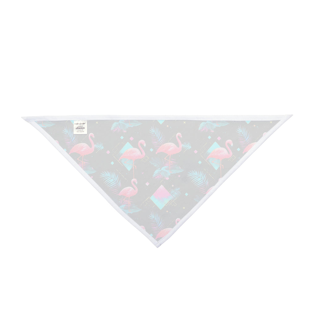 Flamingo on the Clock | Pet Bandana