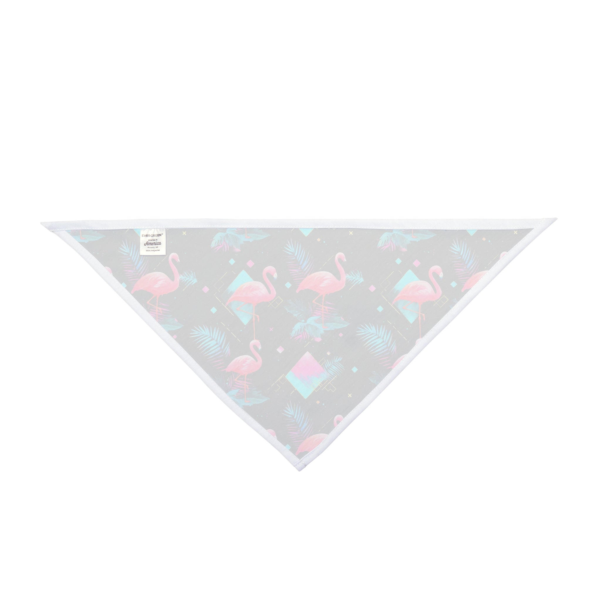 Flamingo on the Clock | Pet Bandana