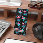 Flamingos on the Clock | Foldable Phone Stand