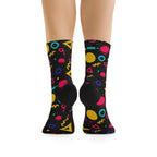 After School Arcade | 80s Geometric Crew Socks