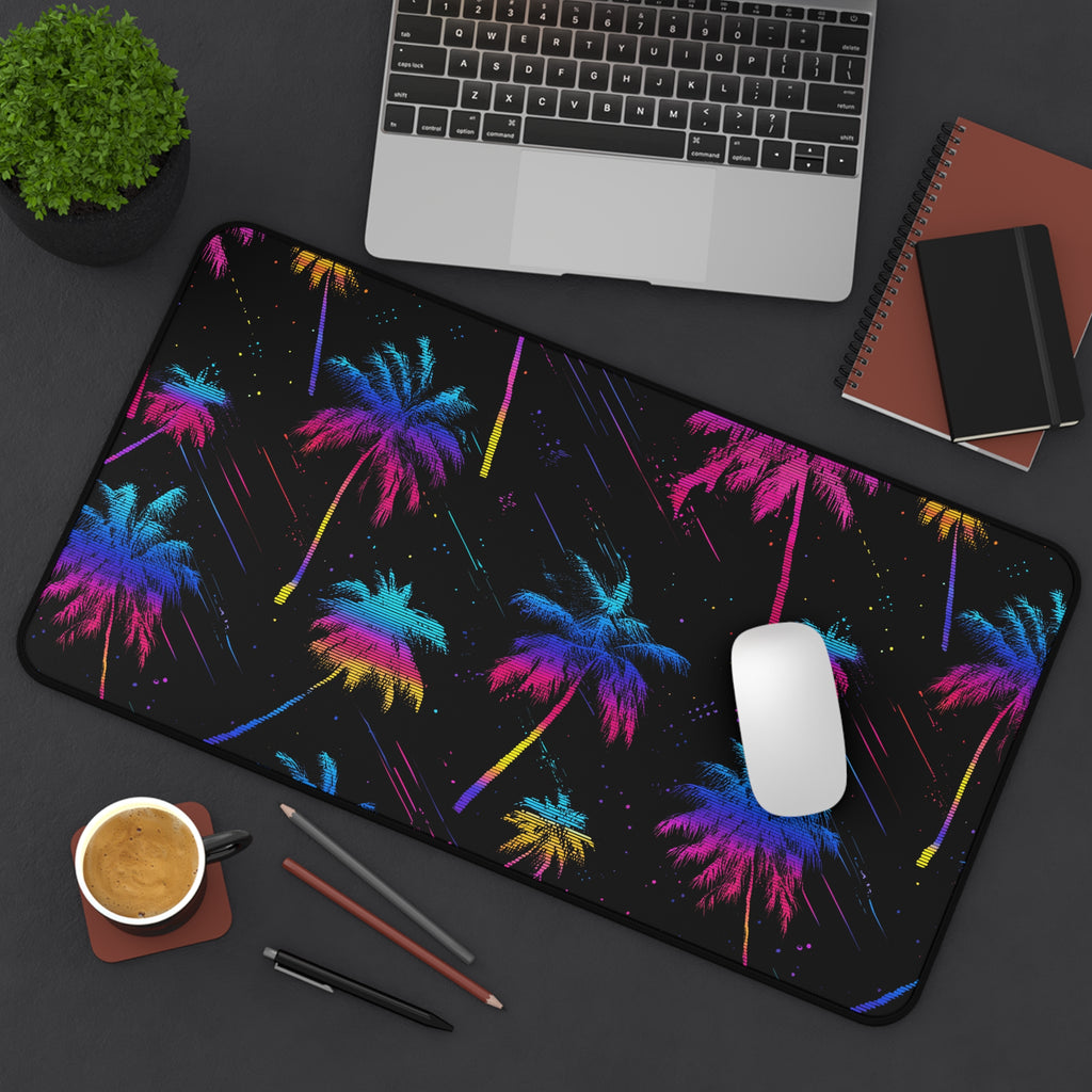 Neon Palmwave | Desk Mat