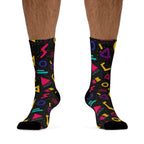 After School Arcade | 80s Geometric Crew Socks