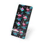 Flamingos on the Clock | Foldable Phone Stand