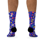 Blue Screen Confetti | Crew Socks
