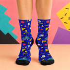 Blue Screen Confetti | Crew Socks