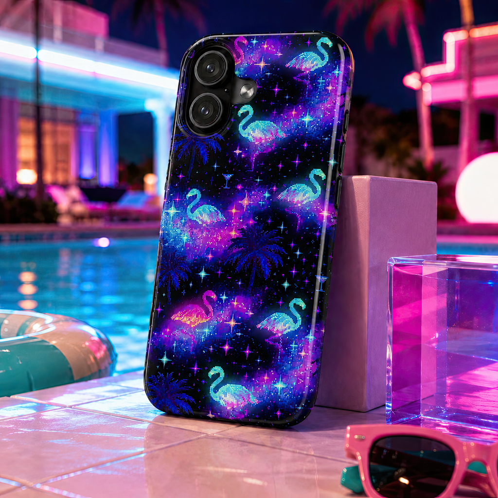 Celestial Flamingos | Tough Phone Case