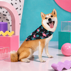 Flamingo on the Clock | Pet Bandana