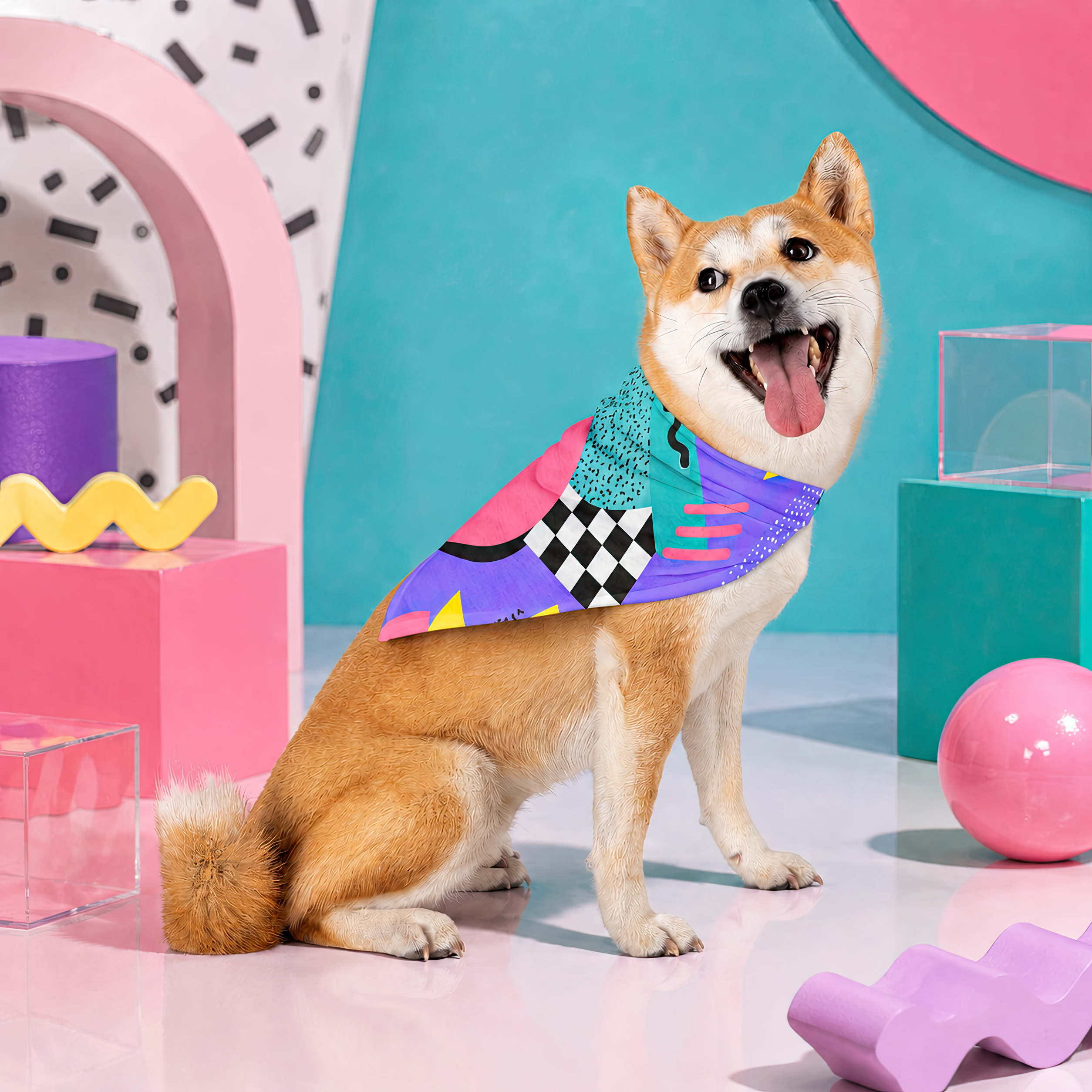Miami Bubble Pop | Pet Bandana