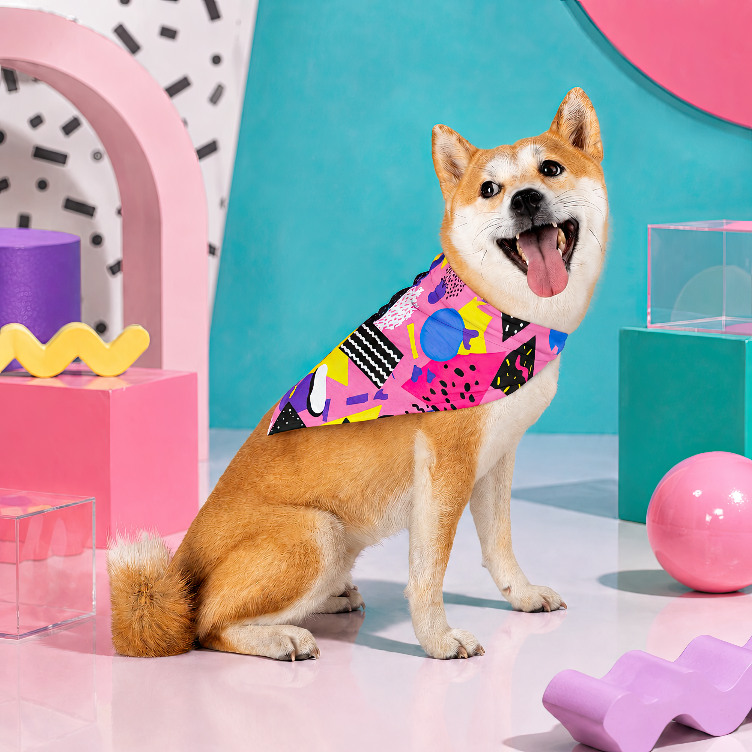 Pop Art Traffic Jam | Pet Bandana