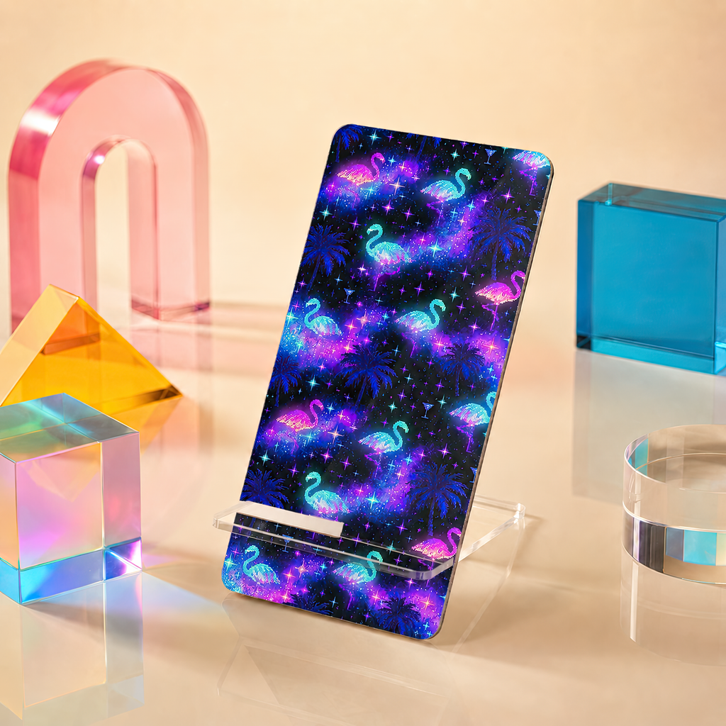 Celestial Flamingos | Foldable Phone Stand