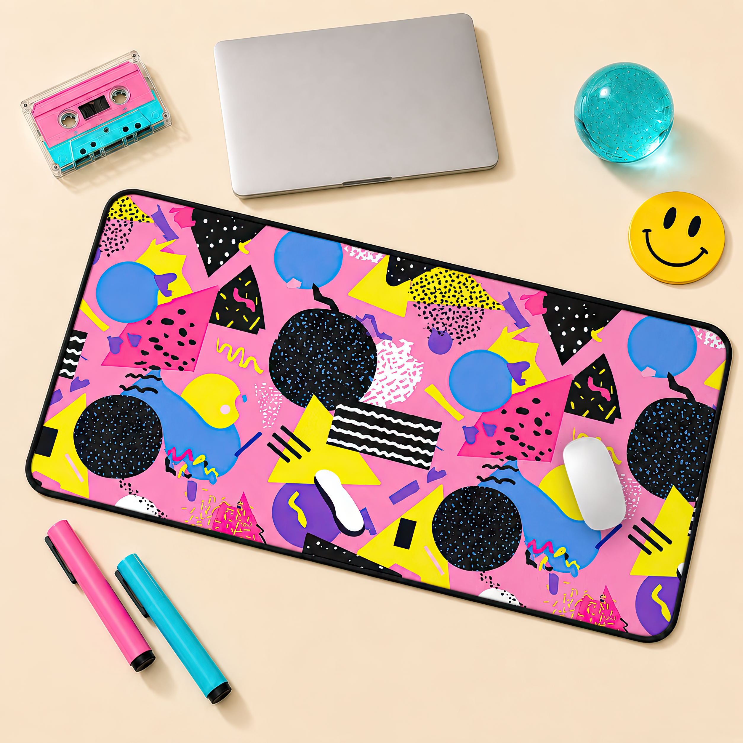 Pop Art Traffic Jam | Desk Mat